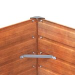vidaXL Lit surélevé de jardin rouillé 100x100x45 cm acier corten
