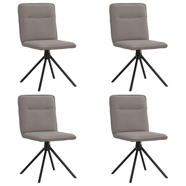 vidaXL Chaises à manger lot de 4 taupe tissu