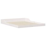 vidaXL Cadre de lit Blanc 140 x 210 cm Pin massif