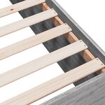 vidaXL Cadre de lit sonoma gris 120x190 cm bois d'ingénierie