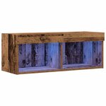 vidaXL Ensemble meuble TV Montage mural Bois ancien 80 x 30 x 30 cm