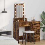 vidaXL Table de Toilette Marron 50 x 41 x 140 cm Bois d'ingénierie