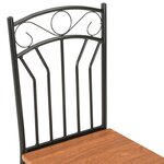vidaXL Chaises à manger lot de 2 marron MDF