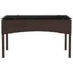 vidaXL Ensemble de canapé de jardin 2 Pièces Marron et rouge polyrotin