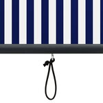 vidaXL Store roulant d'extérieur 80x250 cm Bleu et blanc