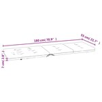 vidaXL Coussins de chaise longue lot de 2 rose tissu oxford