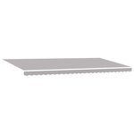 vidaXL Auvent gris clair Gris clair 600 × 300 cm tissu