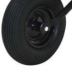 vidaXL Brouette Argent et noir 133 x 62 5 x 58 cm Acier