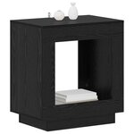 vidaXL Table d'appoint Chêne noir 60 x 40 x 65 cm Bois d'ingénierie