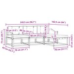 vidaXL Ensemble de canapés d'extérieur 4 pc Blanc et anthracite