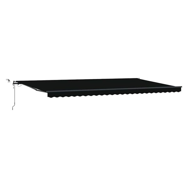 vidaXL Auvent Rétractable avec Noir 600 × 300 cm tissu