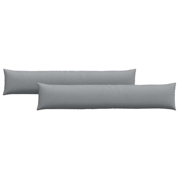 vidaXL Coussins de canapé 2 Pièces Gris clair 200 x 40 cm tissu