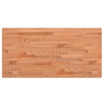 vidaXL Dessus de table 80x40x1 5 cm rectangulaire bois massif de hêtre