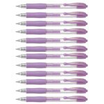 Stylo bille à encre gel G2 07 Pointe Moyenne Violet pastel x 12 PILOT