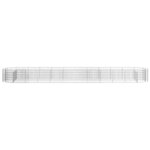 vidaXL Lit surélevé à gabion Fer galvanisé 600x100x50 cm