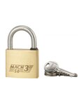 THIRARD - Cadenas à clé Mach 3  laiton  extérieur  anse acier  50mm  2 clés - THIRARD