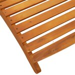 vidaXL Chaise longue 2 Pièces Marron 55 x 184 x 64cm Bois d'acacia massif