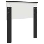 vidaXL Tête de lit avec tête de lit Chêne noir 80 cm Bois d'ingénierie