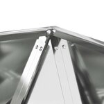 vidaXL Jardinière 2 Pièces Argent 40 x 40 x 40 cm Acier galvanisé