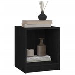 Vidaxl tables de chevet 2 pièces noir 35 5x33 5x41 5cm bois de pin massif