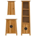 vidaXL Ensemble de meubles de salle de bain 3 Pièces bois de pin massif
