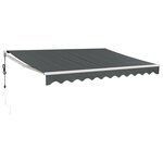 vidaXL Auvent rétractable automatique anthracite 3 5x2 5 m