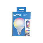 Ampoule connectée kozii smd e27 1521 lumens g95  éclairage blancs + couleurs