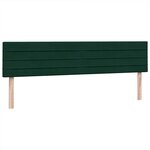 vidaXL Sommier à lattes de lit et matelas vert foncé 180x220cm velours