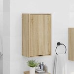 vidaXL Cabinet de salle de bain Chêne sonoma 39 x 23.5 x 65 cm