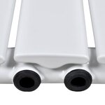 vidaXL Panneau de chauffage Blanc 465 mm x 900 mm
