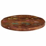 vidaXL Dessus de table Ø 40x3 8 cm rond bois massif de récupération