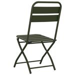vidaXL Chaise de jardin pliante 2 Pièces Vert 42 x 52 x 82 cm