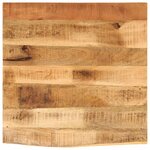 vidaXL Dessus de table 40x40x3 8 cm bord vif bois massif manguier brut