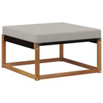 vidaXL Ensemble de canapés d'extérieur 8 pc Naturel et gris clair