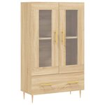 vidaXL Buffet haut chêne sonoma 69 5x31x115 cm bois d'ingénierie