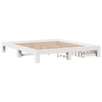 vidaXL Cadre de lit sans matelas blanc 180x200 cm bois massif de pin