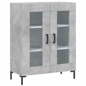 vidaXL Buffet gris béton 69 5x34x90 cm bois d'ingénierie