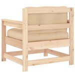 vidaXL Chaises de jardin avec coussins lot de 2 bois de pin massif