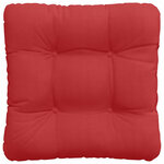 vidaXL Coussins de siège 4 Pièces Rouge 45 x 45 x 12 cm tissu