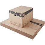 Lot de 10 cartons de déménagement xxl 240l - 80x60x50cm - made in france - charge max 20kg