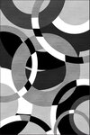 Tapis de salon ROUND 160 x 230 cm - Gris
