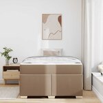 vidaXL Cadre de lit Cappuccino 120 x 190 cm Faux cuir