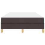 vidaXL Lit à ressorts avec matelas Marron foncé 120 x 200 cm tissu