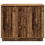 Buffet vidaXL avec LED  Bois Vieilli  90x32x75 cm  Bois Composite