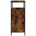 vidaXL Buffet chêne fumé 100x35x80 cm bois d'ingénierie