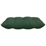vidaXL Coussins de siège 4 Pièces Vert foncé 40 x 40 x 6 cm