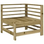 vidaXL Salon de jardin 6 Pièces bois de pin imprégné