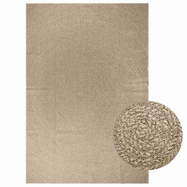 vidaXL Tapis ZIZUR beige 200x290 cm aspect de jute intérieur extérieur