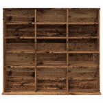 vidaXL Armoire à CD vieux bois 100x23x89 5 cm bois d'ingénierie