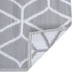 vidaXL Tapis d'extérieur Gris 160x230 cm PP
